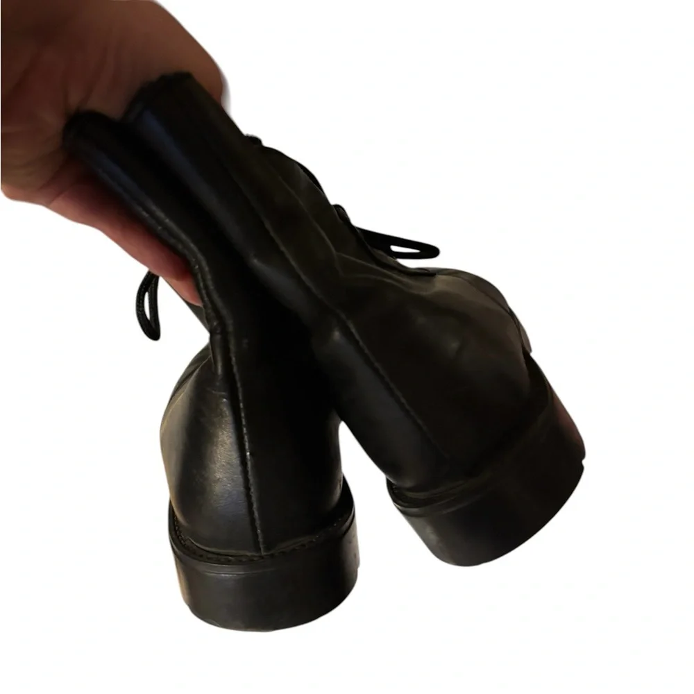 La Canadienne‎ Black Leather Lined Ankle Boots Size 8